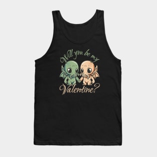 Cthulhus Holding Hands - Valentine Cthulhu #6 Tank Top